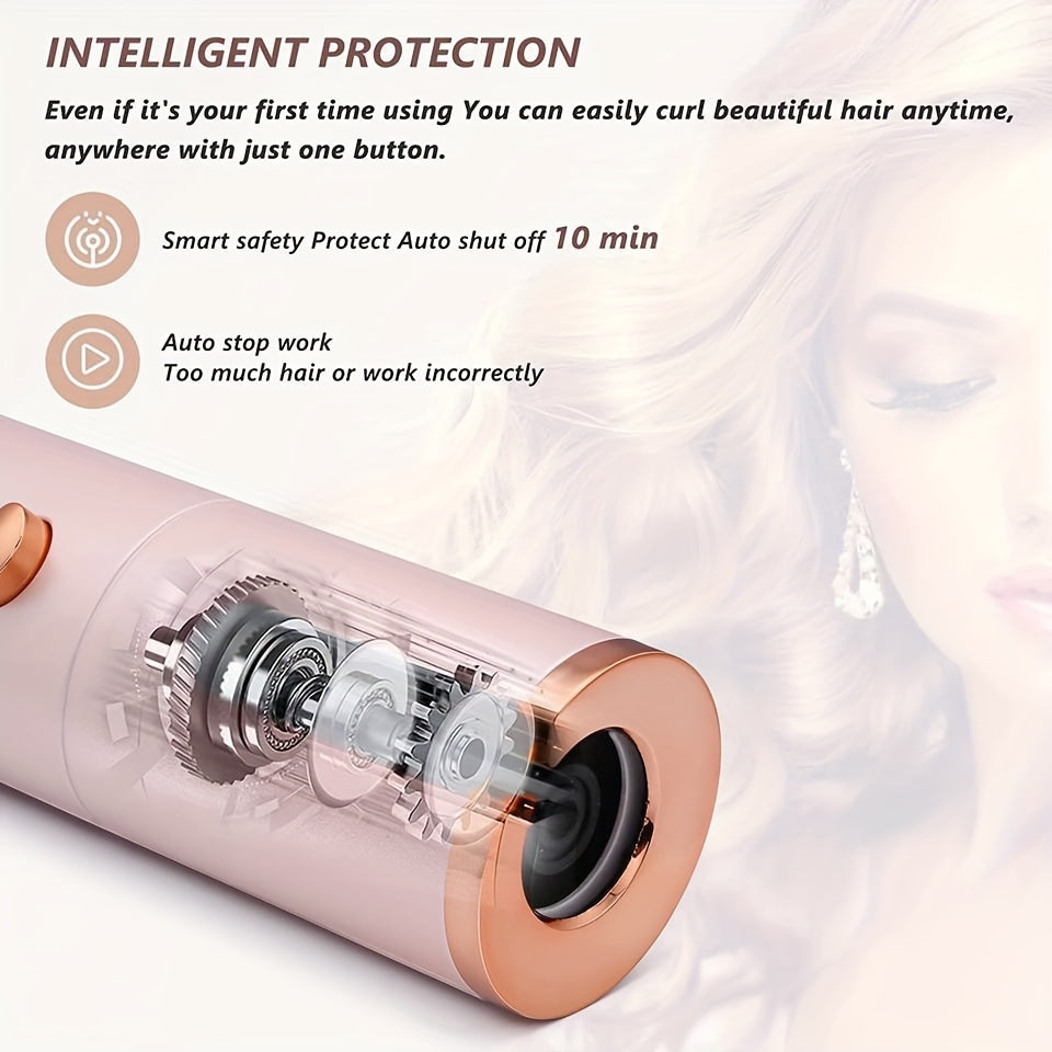 GLOWÉA 4 Seasons Wireless Automatic Hair Curler - USB Rechargeable GLOWÉA