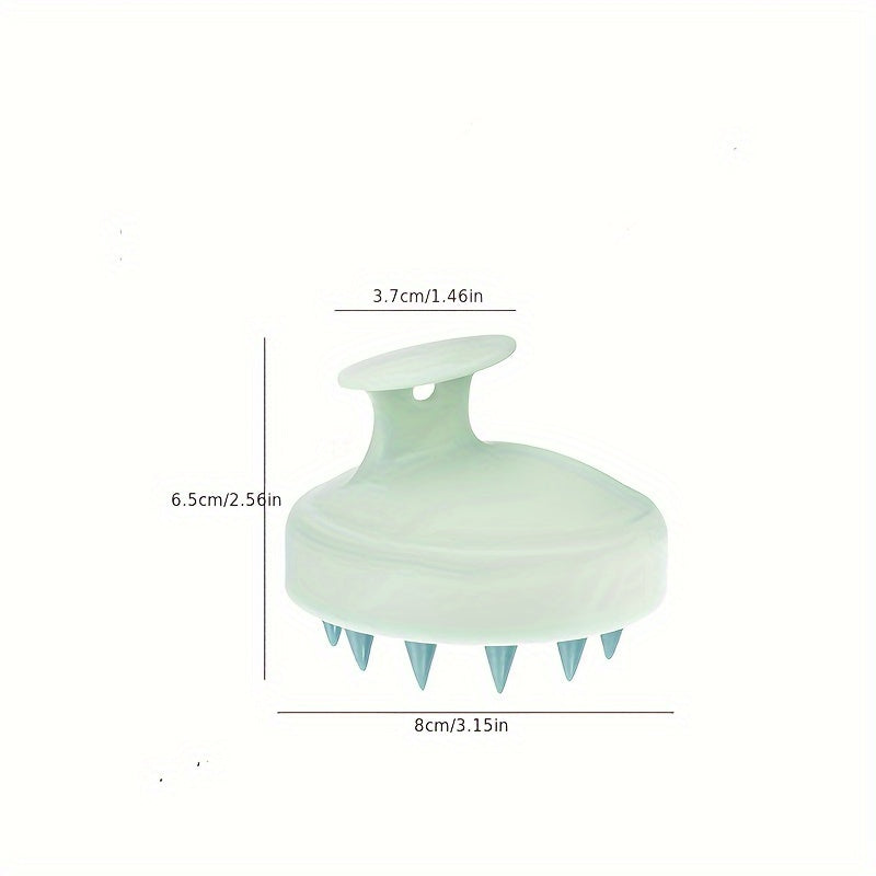 GLOWÉA Manual Silicone Head Massager Brush - Gentle Scalp Massage Comb GLOWÉA