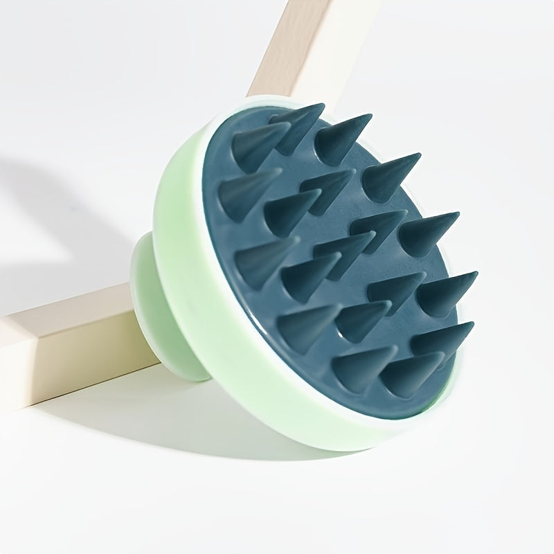 GLOWÉA Manual Silicone Head Massager Brush - Gentle Scalp Massage Comb GLOWÉA
