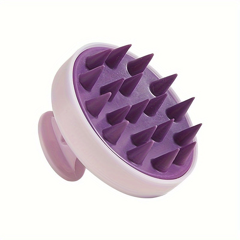 GLOWÉA Manual Silicone Head Massager Brush - Gentle Scalp Massage Comb GLOWÉA