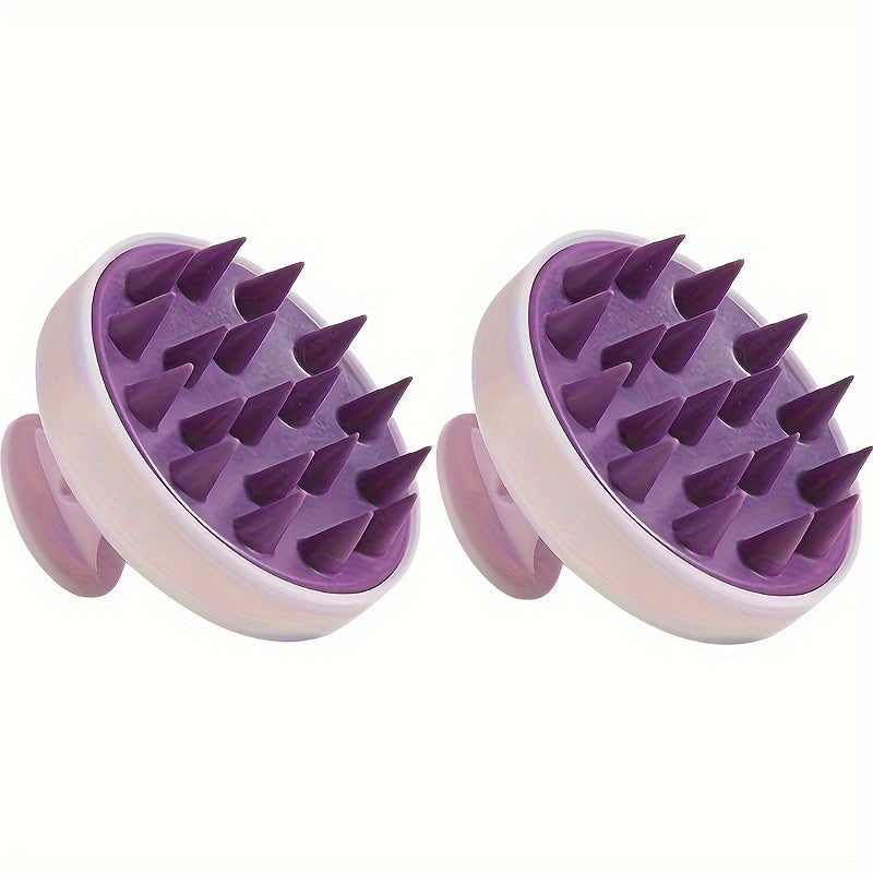GLOWÉA Manual Silicone Head Massager Brush - Gentle Scalp Massage Comb GLOWÉA