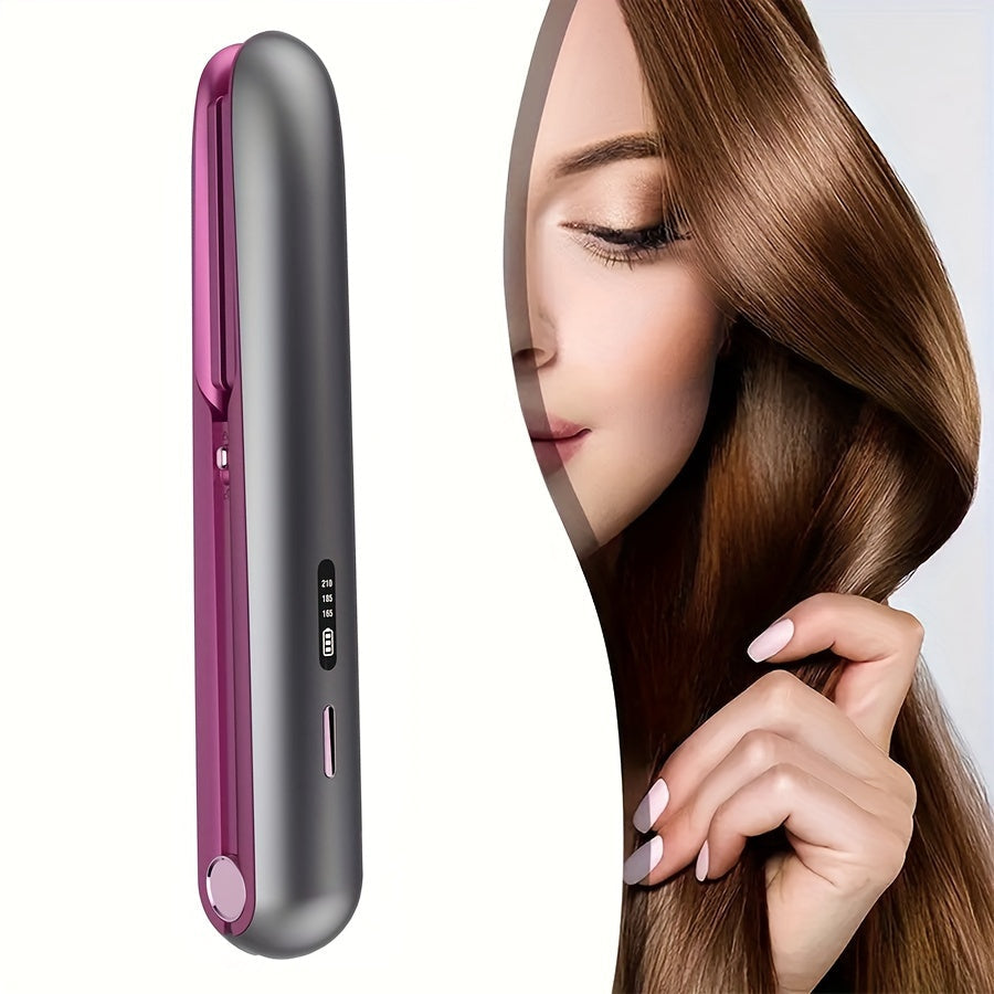 GLOWÉA Cordless Hair Straightener and Curler - USB Rechargeable GLOWÉA