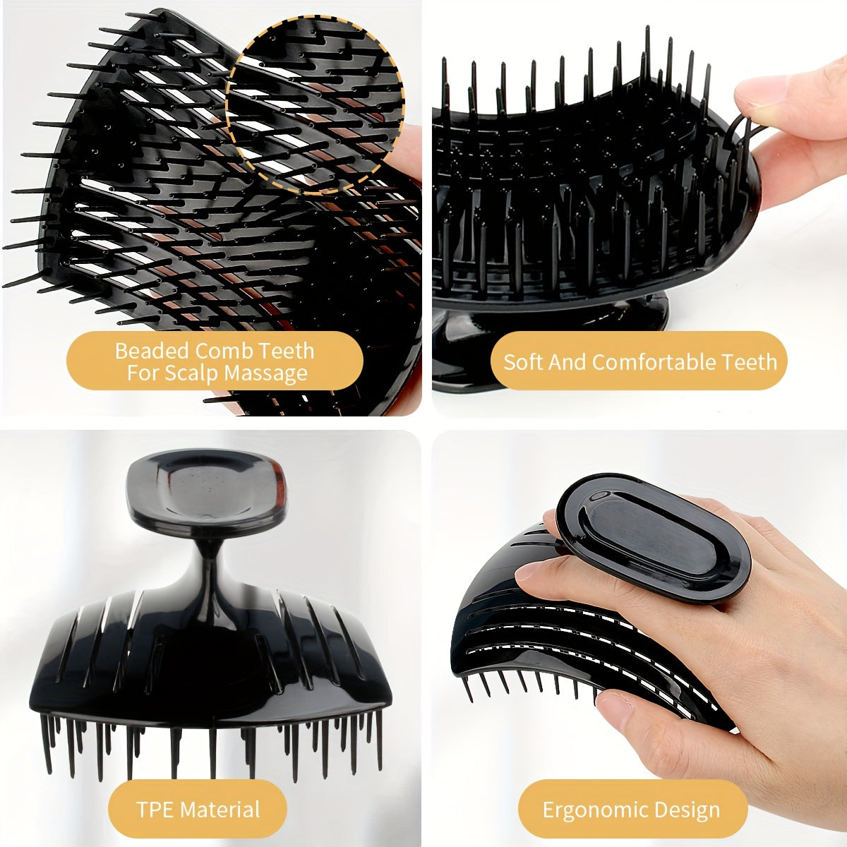 GLOWÉA INGRID 2-in-1 Scalp Massage & Shampoo Brush GLOWÉA