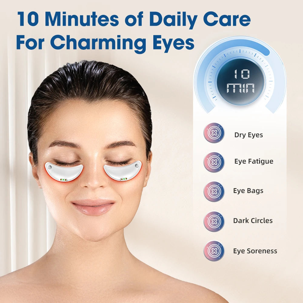 GLOWÉA Micro-current Red Light Therapy Eye Massager GLOWÉA