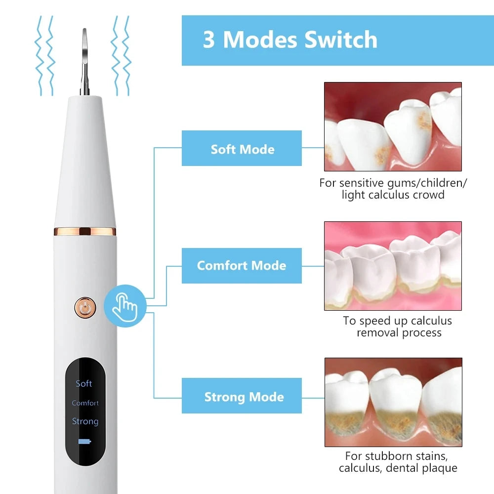 GLOWÉA Ultrasonic Dental Tartar Remover & Teeth Whitener GLOWÉA