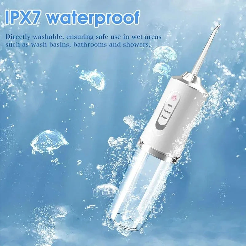 GLOWÉA Rechargeable Electric Oral Irrigator with 3 Modes GLOWÉA