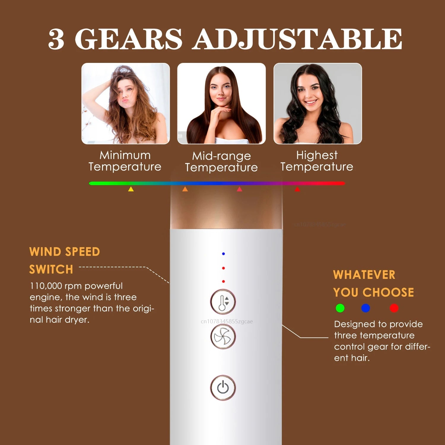GLOWÉA 7 in 1 Professional Air Styler & Hair Dryer GLOWÉA