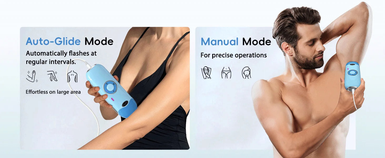 GLOWÉA IPL Laser Epilator for Hair Removal - Painless Home Device GLOWÉA