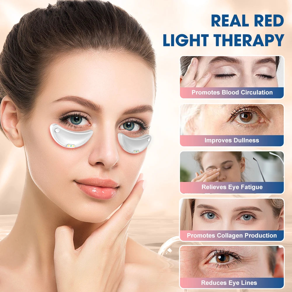 GLOWÉA Micro-current Red Light Therapy Eye Massager GLOWÉA