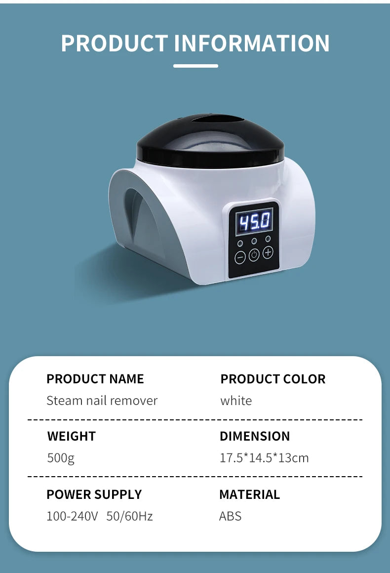 GLOWÉA Automatic Electric Nail Polish Remover Machine GLOWÉA