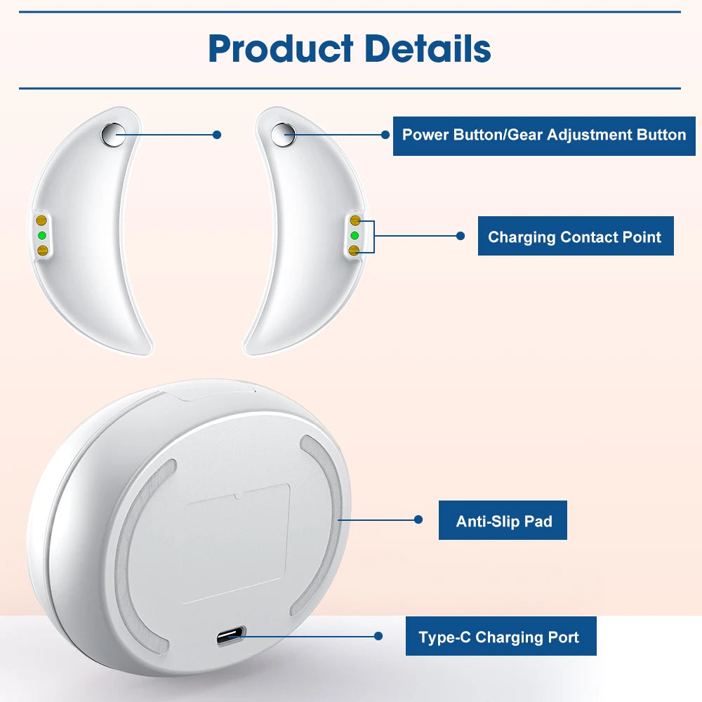 GLOWÉA Micro-current Red Light Therapy Eye Massager GLOWÉA