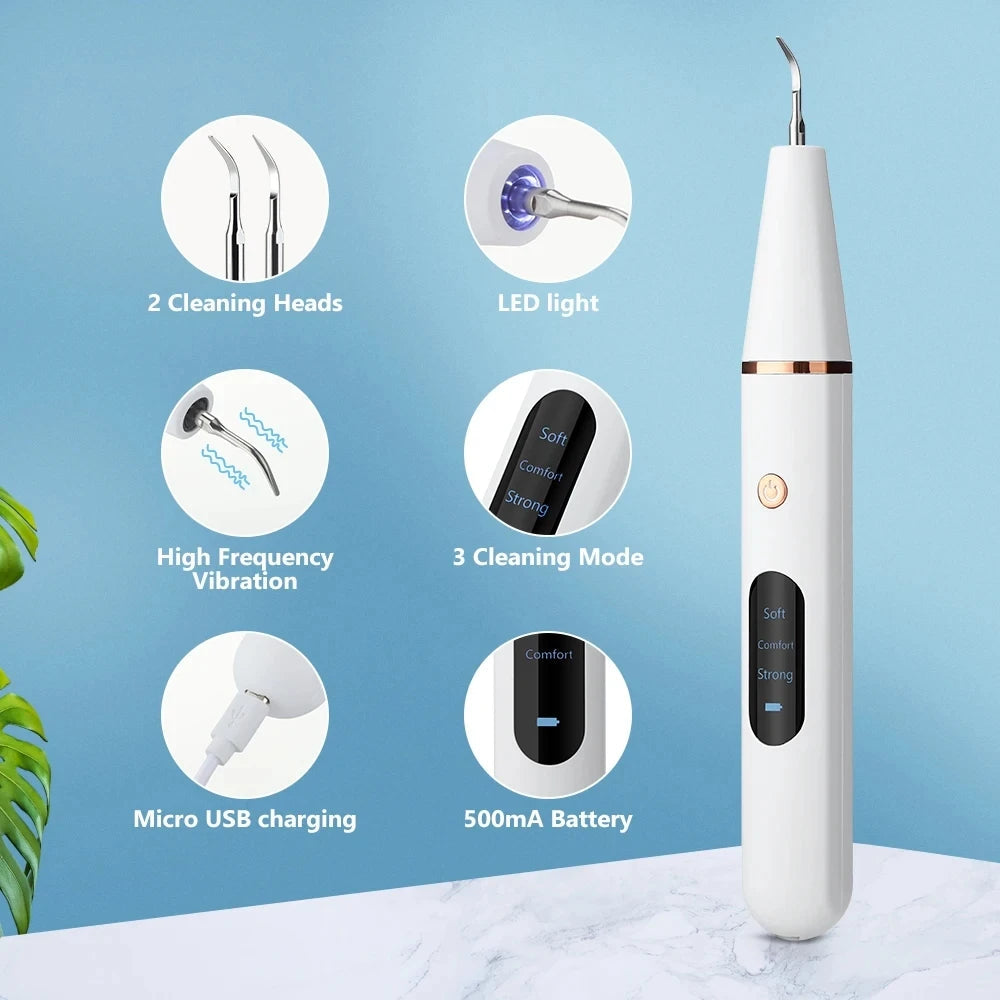 GLOWÉA Ultrasonic Dental Tartar Remover & Teeth Whitener GLOWÉA