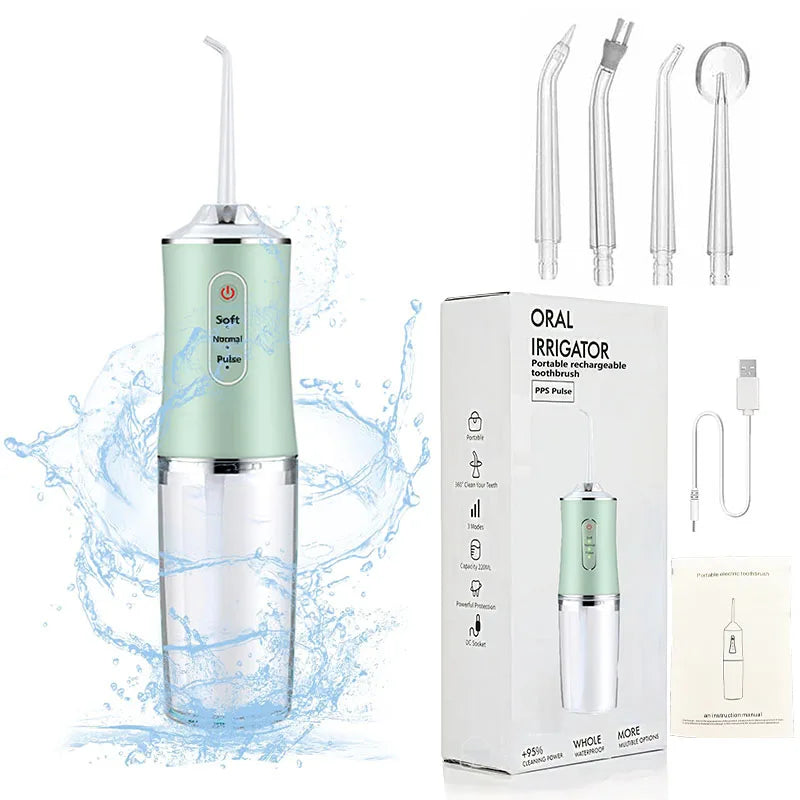 GLOWÉA Rechargeable Electric Oral Irrigator with 3 Modes GLOWÉA