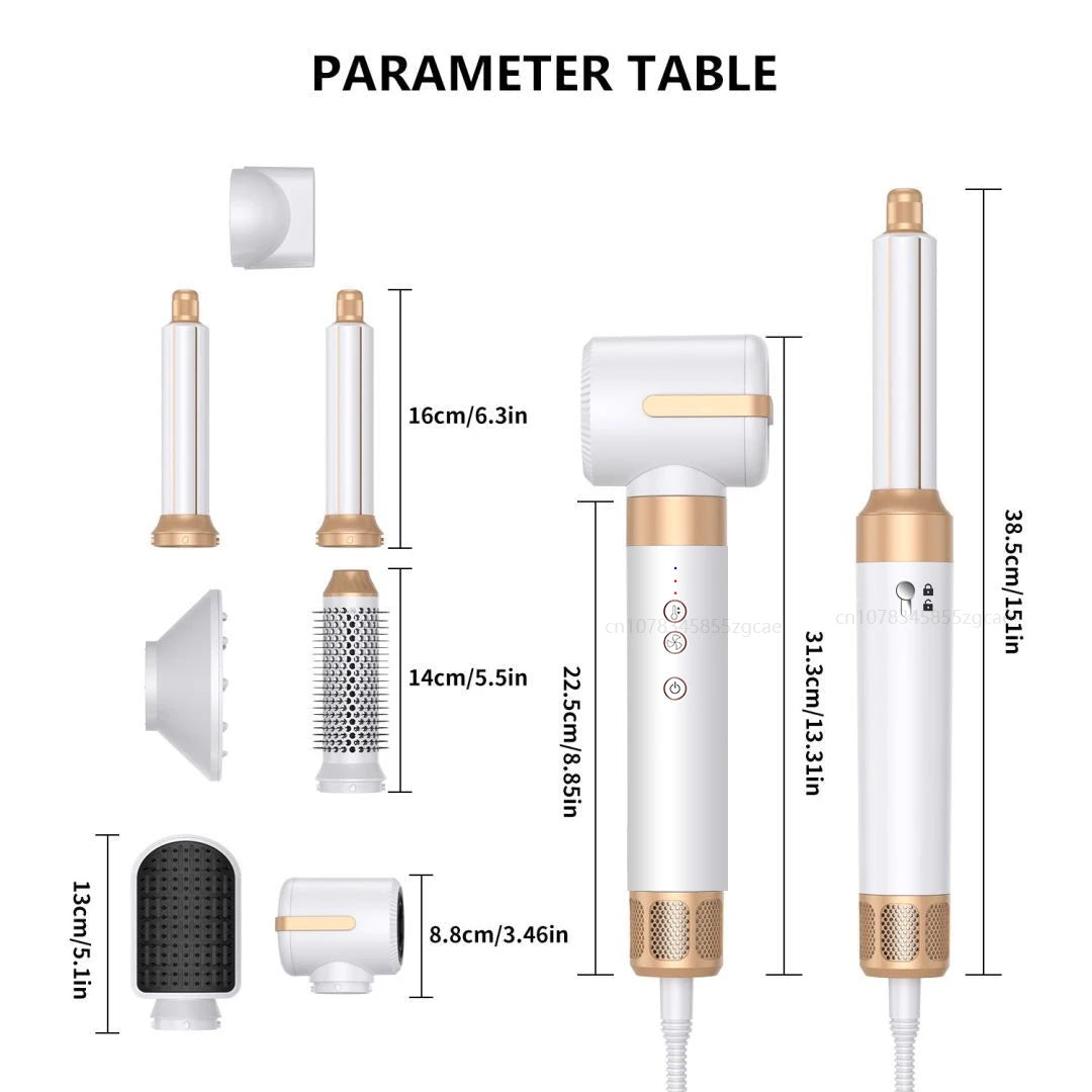 GLOWÉA 7 in 1 Professional Air Styler & Hair Dryer GLOWÉA