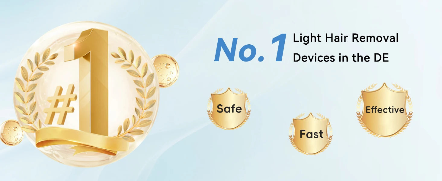GLOWÉA IPL Laser Epilator for Hair Removal - Painless Home Device GLOWÉA