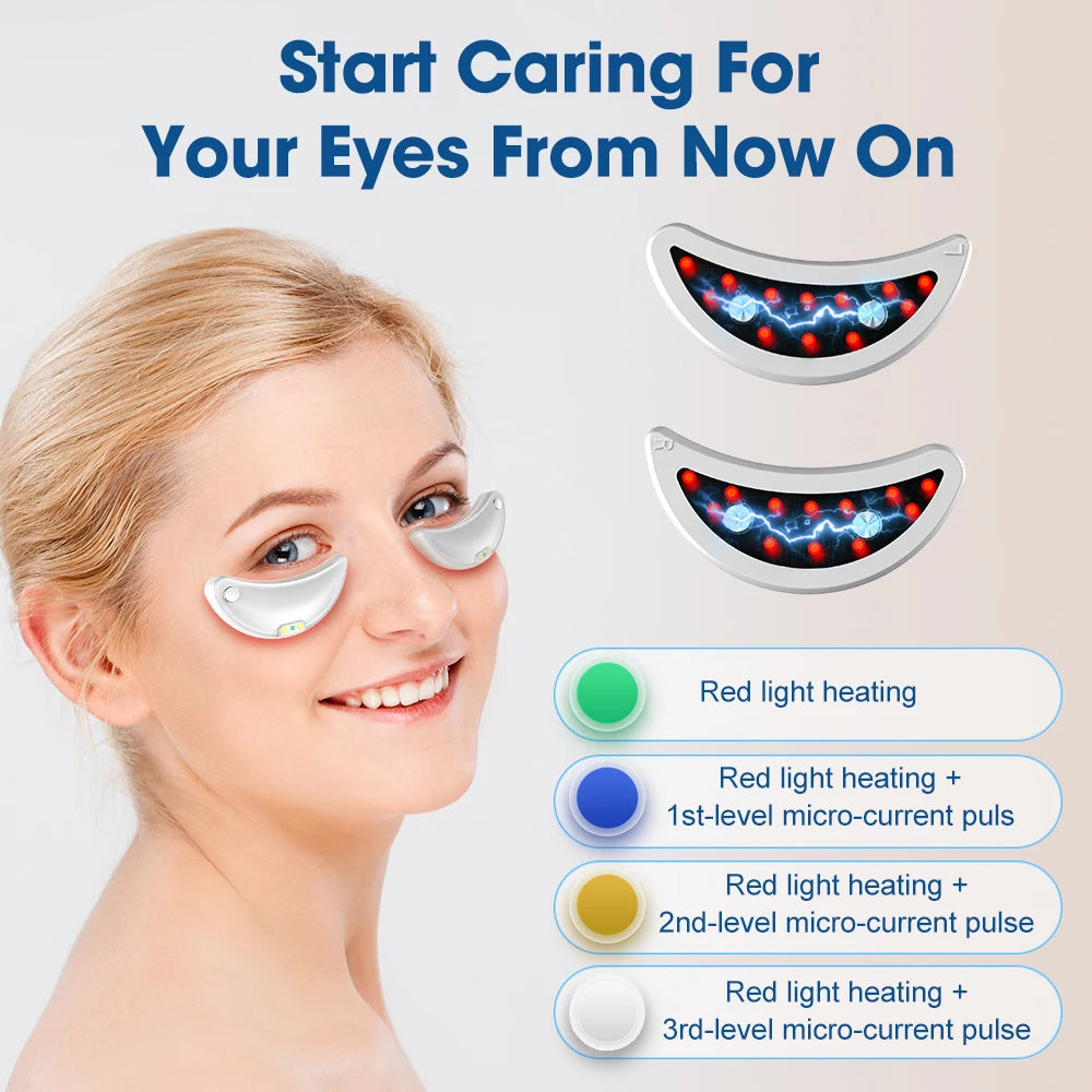 GLOWÉA Micro-current Red Light Therapy Eye Massager GLOWÉA