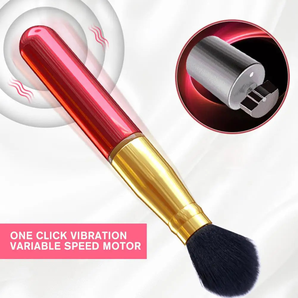 GLOWÉA Electric Vibrating Makeup Brush - Rechargeable Beauty Tool GLOWÉA