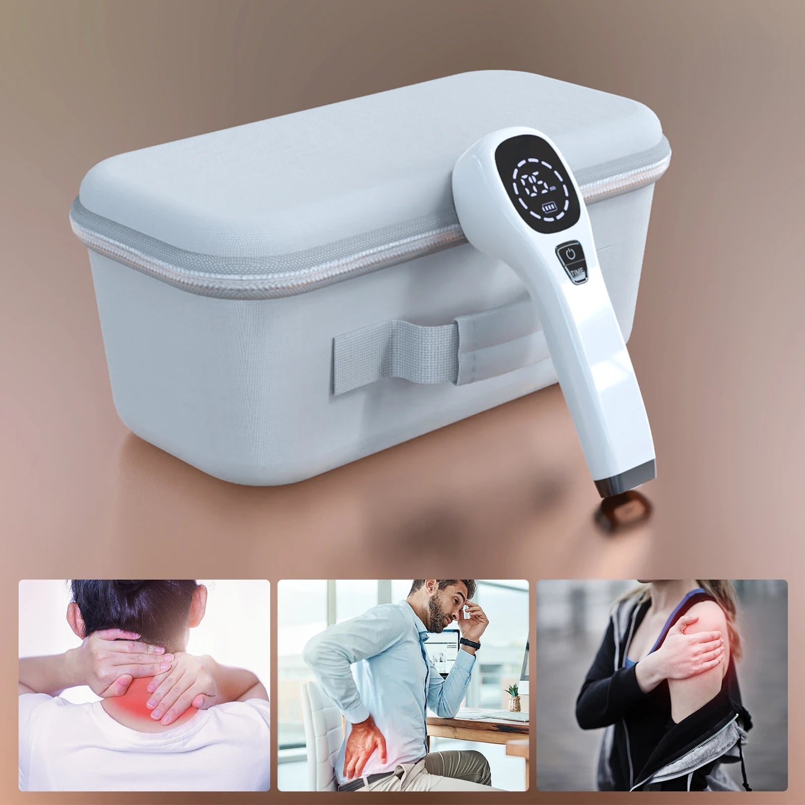 GLOWÉA 2x808nm LLLT Laser Therapy Device for Pain Relief GLOWÉA