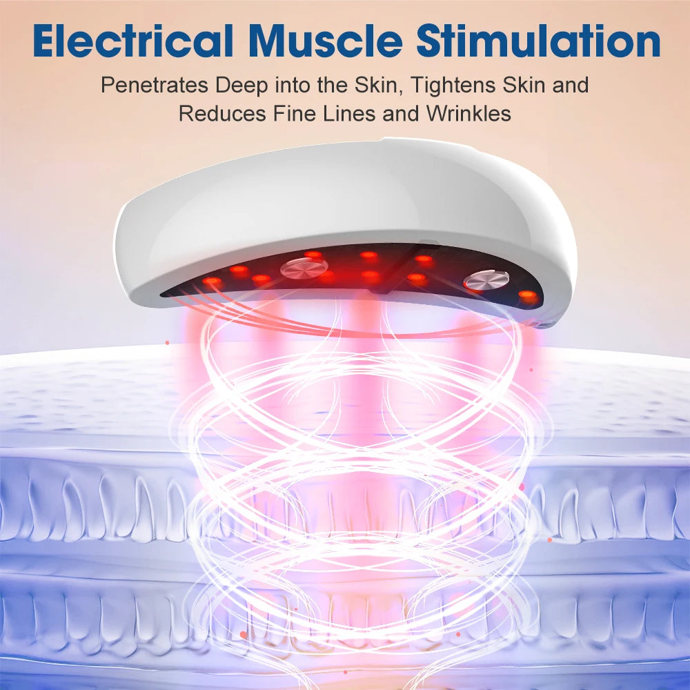 GLOWÉA Micro-current Red Light Therapy Eye Massager GLOWÉA