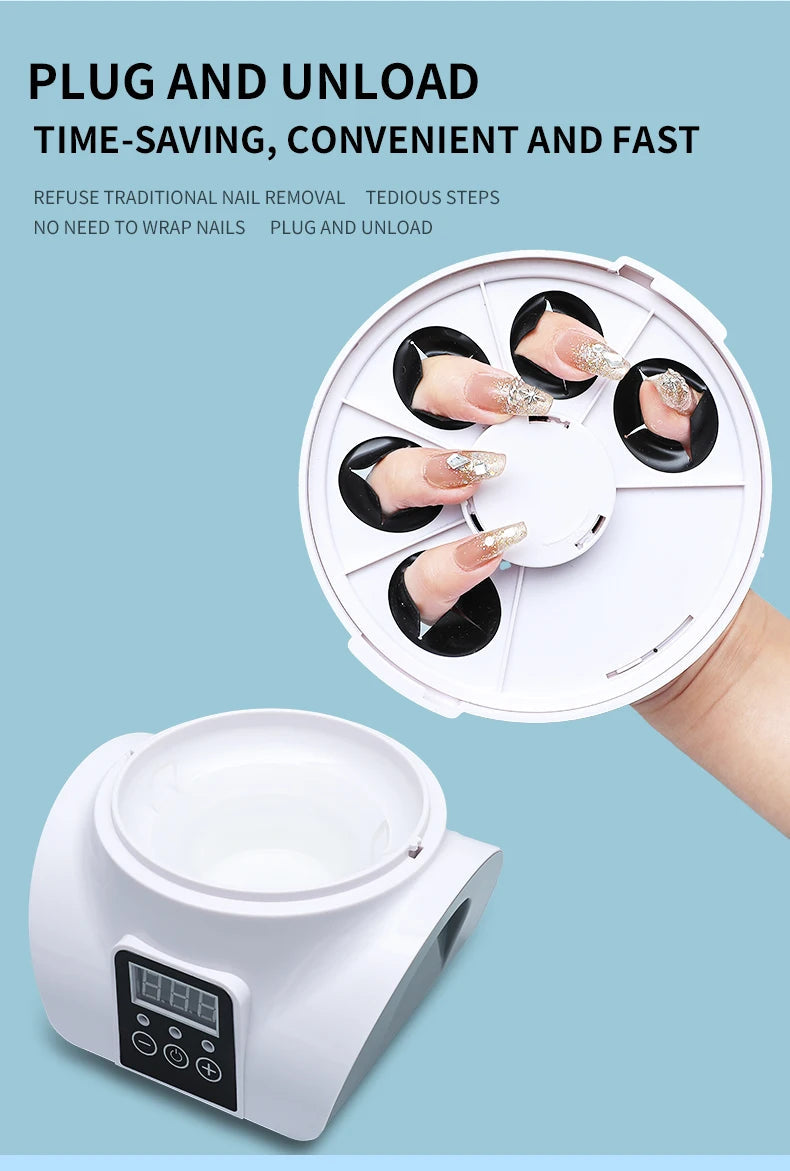 GLOWÉA Automatic Electric Nail Polish Remover Machine GLOWÉA