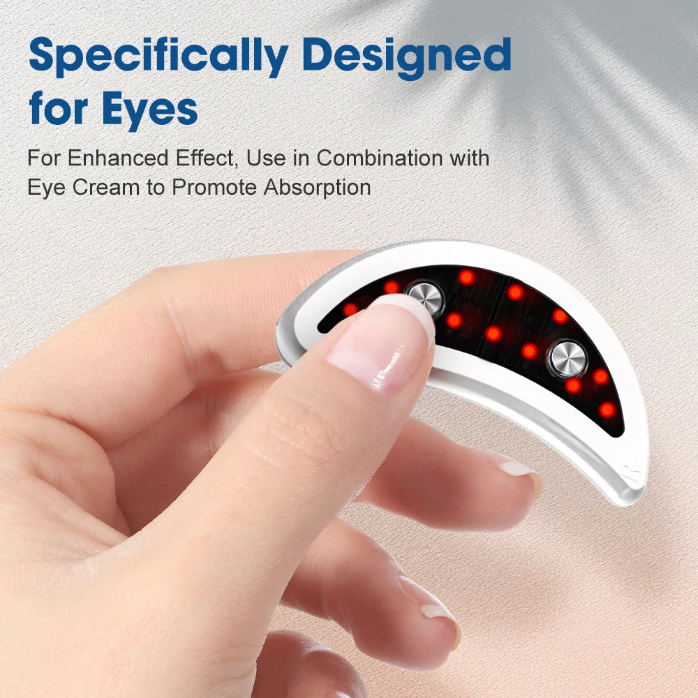 GLOWÉA Micro-current Red Light Therapy Eye Massager GLOWÉA