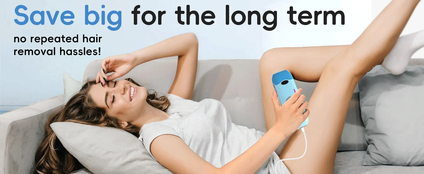GLOWÉA IPL Laser Epilator for Hair Removal - Painless Home Device GLOWÉA