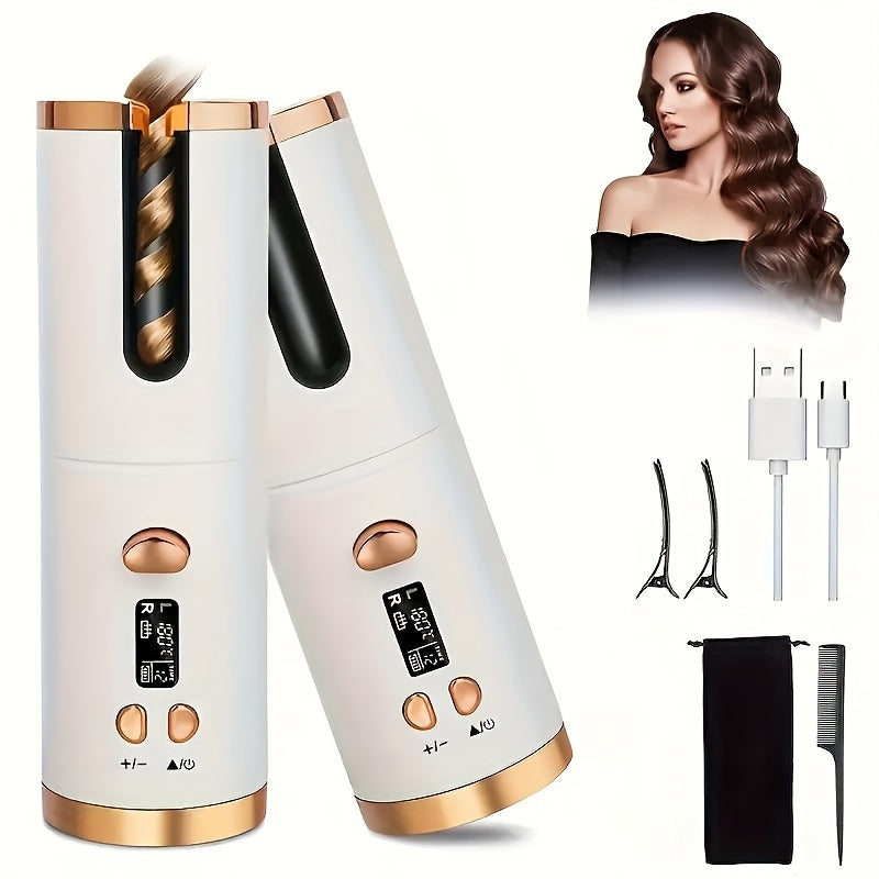 GLOWÉA 4 Seasons Wireless Automatic Hair Curler - USB Rechargeable GLOWÉA