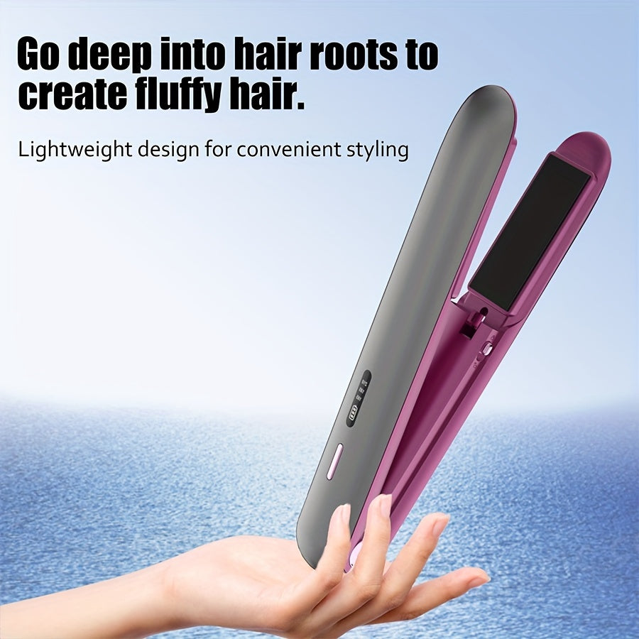 GLOWÉA Cordless Hair Straightener and Curler - USB Rechargeable GLOWÉA