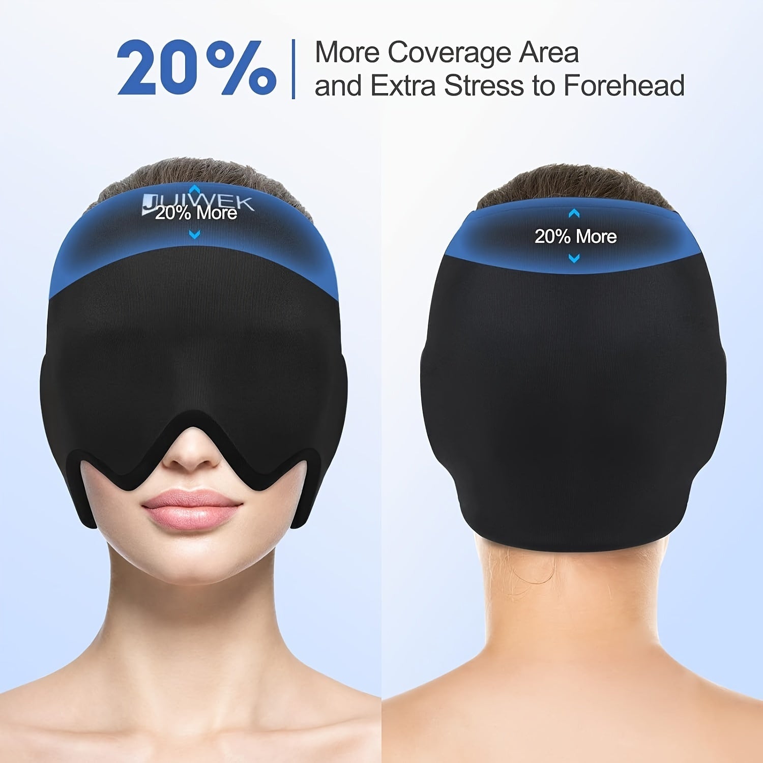 GLOWÉA Migraine Ice Head Wrap - Hot & Cold Therapy Hat GLOWÉA