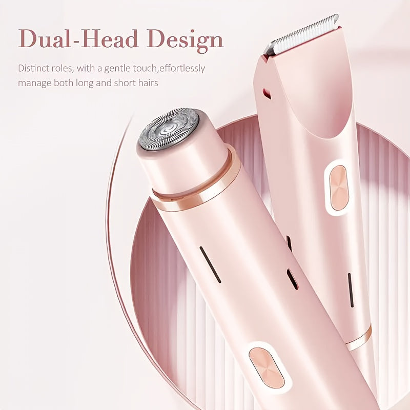 GLOWÉA 2-in-1 Dual-Head Electric Hair Removal & Shaver GLOWÉA