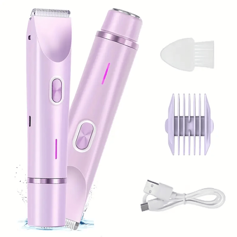 GLOWÉA 2-in-1 Dual-Head Electric Hair Removal & Shaver GLOWÉA