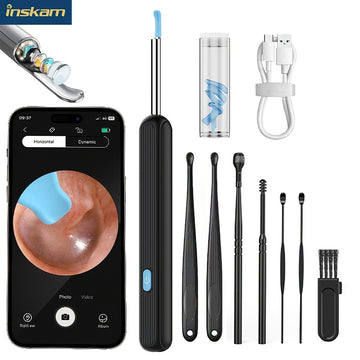 GLOWÉA 7pcs Earwax Removal Kit with Camera & Light
