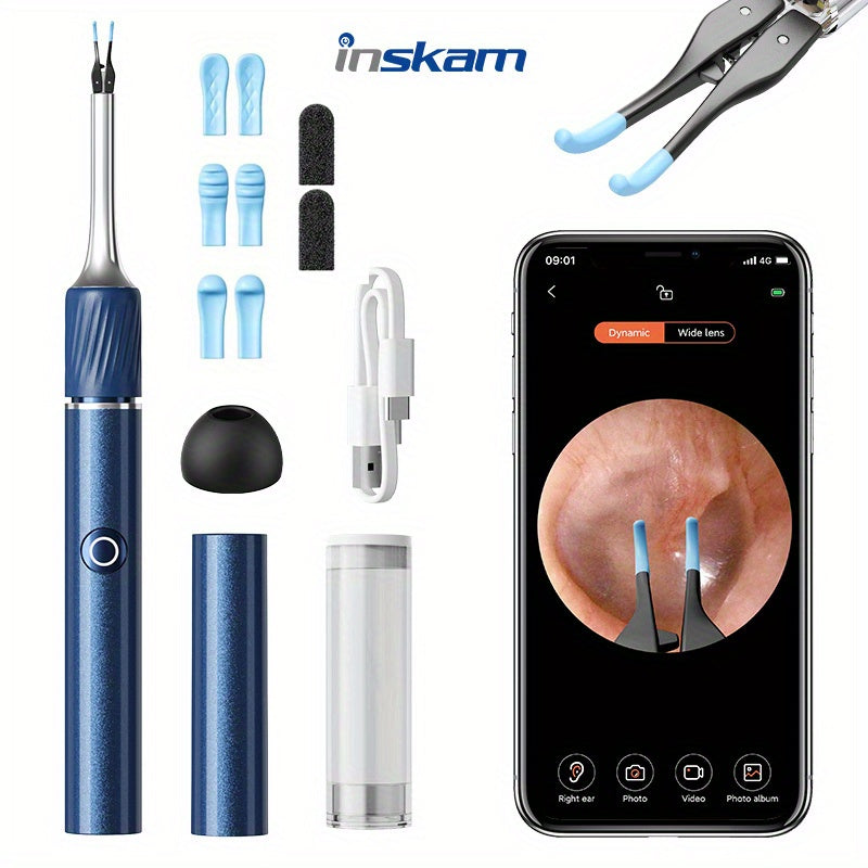 GLOWÉA Visual Earwax Removal Tool with 6 Attachments & Camera