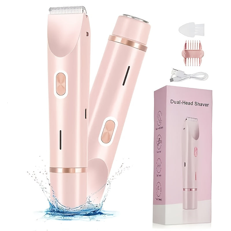 GLOWÉA 2-in-1 Dual-Head Electric Hair Removal & Shaver GLOWÉA