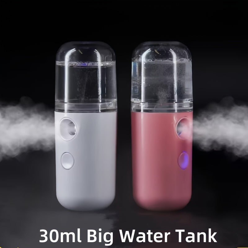 GLOWÉA Portable Mini Facial Steamer - USB Rechargeable Humidifier