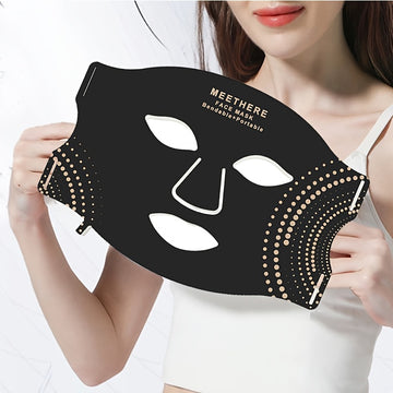 GLOWÉA 7-Color LED Face Mask - USB Rechargeable with Remote Control