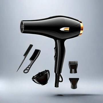 Sèche-cheveux professionnel GLOWÉA 1200 W avec diffuseur