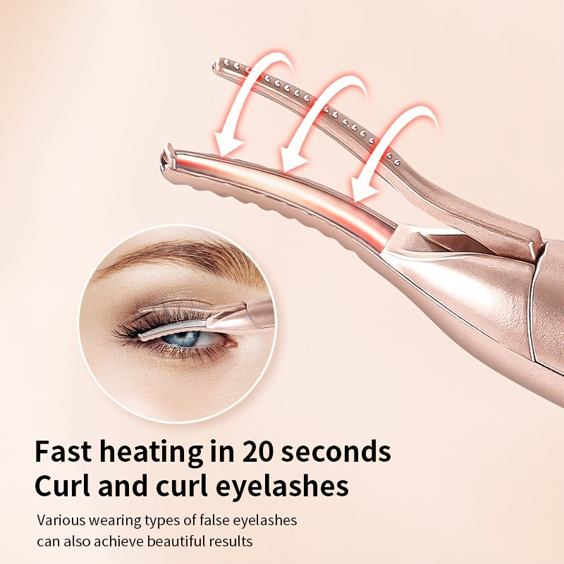 GLOWÉA 2-in-1 Electric Eyelash Curler & Eyebrow Pencil GLOWÉA