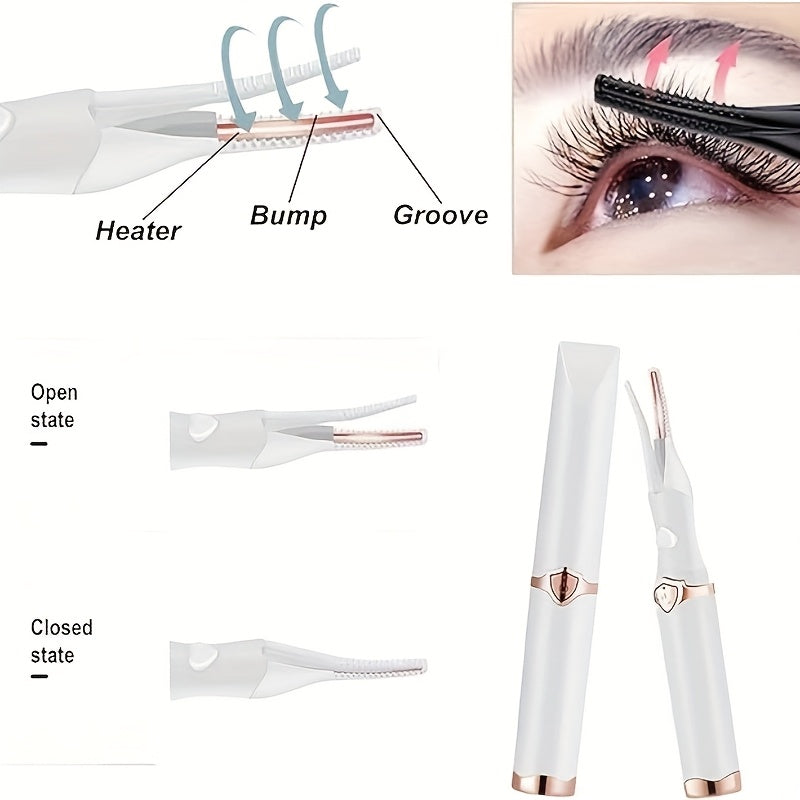 GLOWÉA Portable Electric Eyelash Curler - USB Rechargeable GLOWÉA