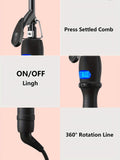 GLOWÉA 9mm Professional Hair Curling Wand with Digital Display GLOWÉA