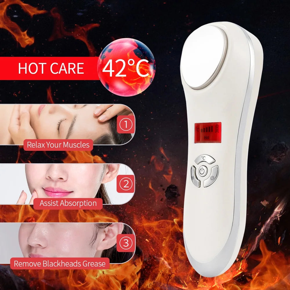GLOWÉA Portable Hot Cold Hammer Beauty Device