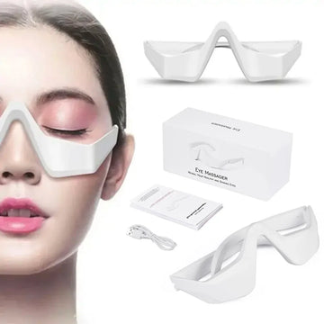 Lunettes de massage oculaire électrique GLOWÉA - Thérapie par lumière rouge
