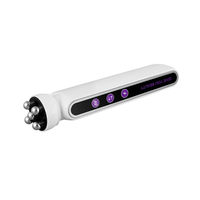 Rouleau de massage facial EMS chauffant RF 3 en 1 GLOWÉA