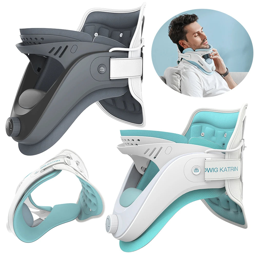 GLOWÉA Cervical Neck Traction Device with Airbag Support