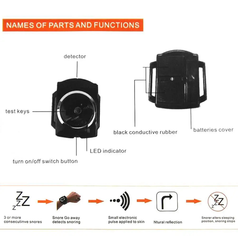 GLOWÉA Anti Snoring Sleep Aid Bracelet GLOWÉA