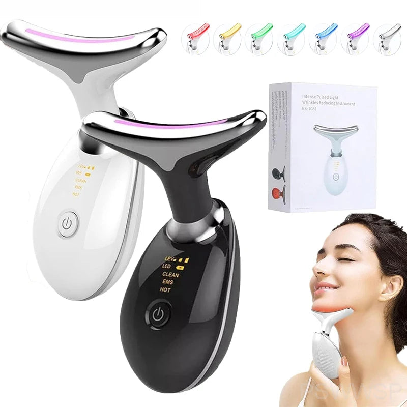 GLOWÉA 7-in-1 Facial Massager & Neck Beauty Device