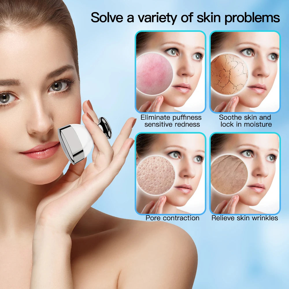 GLOWÉA Cryotherapy Ice Roller for Facial and Body Care
