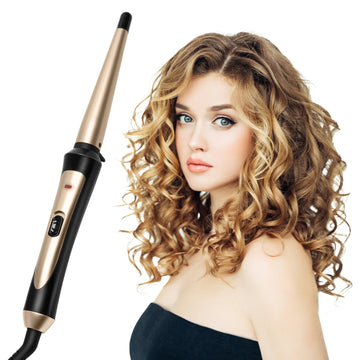 GLOWÉA 3/4 Inch Tapered Curling Wand - Professional Ceramic Curler
