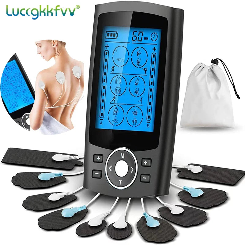 Stimulateur musculaire EMS 36 modes et appareil de soulagement de la douleur GLOWÉA