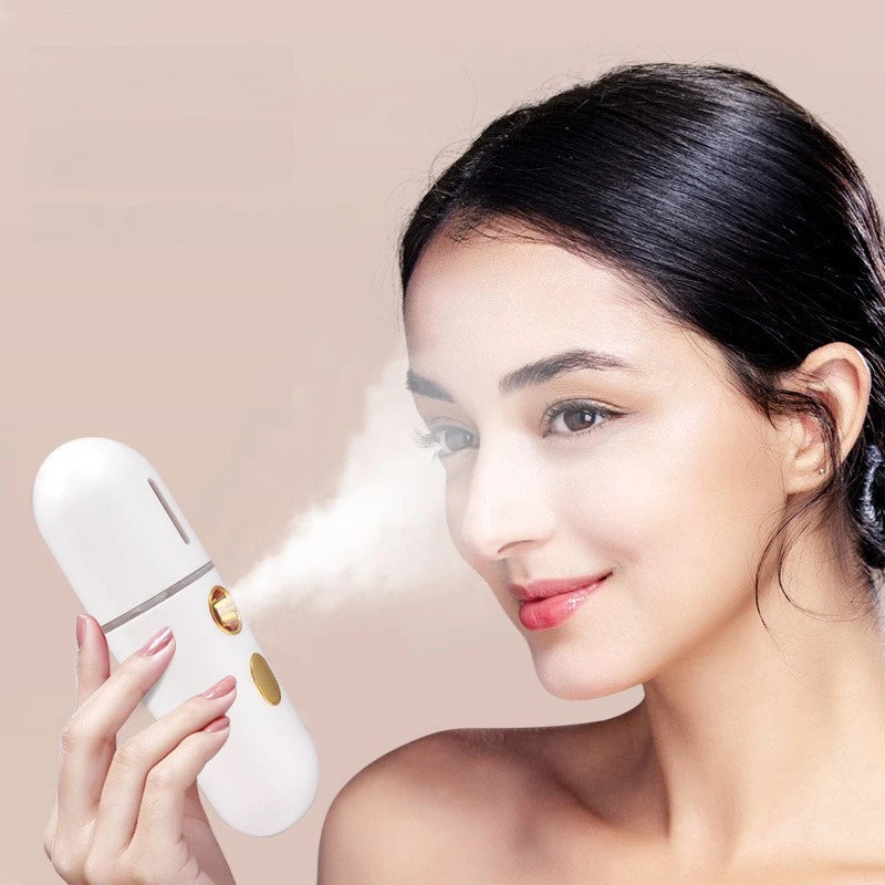 GLOWÉA Mini Portable Humidifier & Nano Facial Steamer